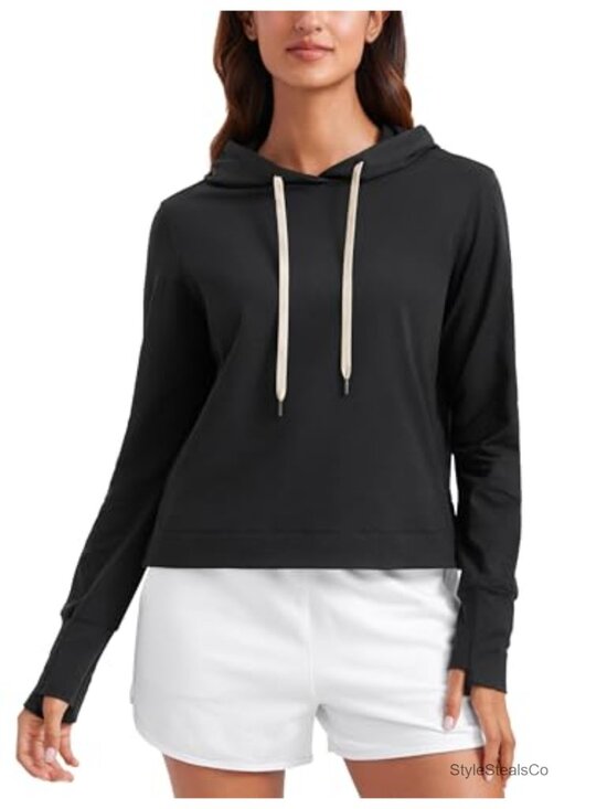 Tops - CRZ YOGA Cloud Jersey Hoodie Long Sleeve Top